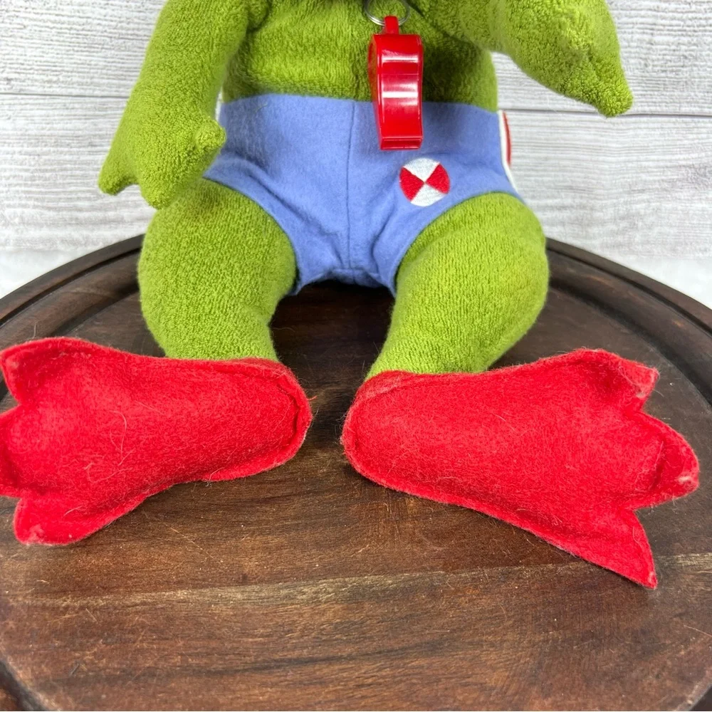 Vintage Bunnies By The Bay Speedo Frog Plush Toy Swimming